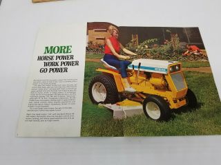 Vintage International Harvester Cub Cadet Lawn Tractor Sales Brochure 1969 2