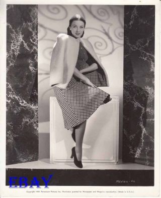 Patricia Morison Sexy In Fashion 1939 Vintage Photo