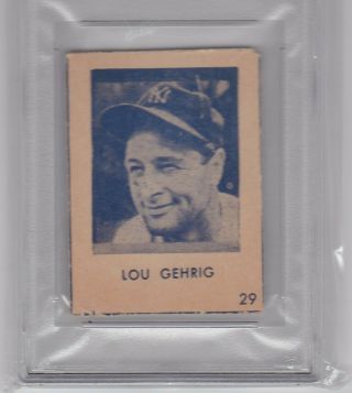 Lou Gehrig 1948 R346 29 Yankees Psa 2 Good