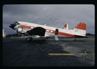15 - 35mm Kodachrome Aircraft Slide - Faa Douglas C - 47 N47 @ Alaska In May 1970