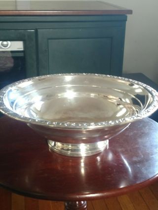 Antique / Vintage Weighted Sterling Silver Flower Rim Compote (3”) Mueck & Carey