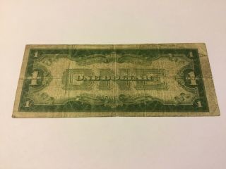 VINTAGE 1934 $1 SILVER CERTIFICATE ONE DOLLAR BILL WASHINGTON BLUE SEAL CURRENCY 3