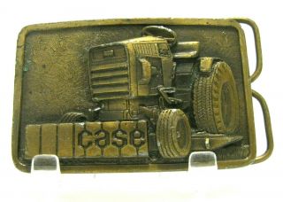 Vintage J I Case 226 220 Lawn & Garden Tractor Brass Belt Buckle No Model Shown