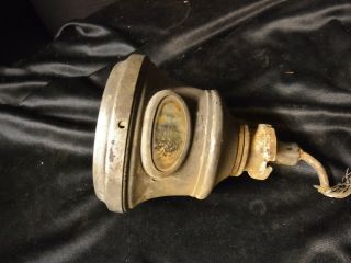 Antique Early Electric Motorcycle Headlight Brass & Nickel Brass Era Light