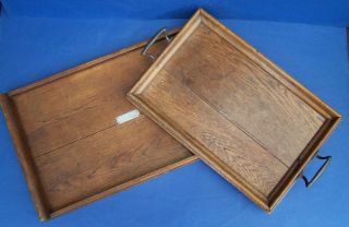2 X Oak Trays,  One Made From C.  1450 Oak From Newnham Hospital,  Additional Tray