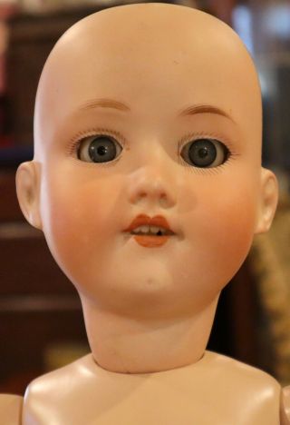 Antique 21 " C1890 German Bisque Doll Armand Marseille 390 On Lovely Seeley Body