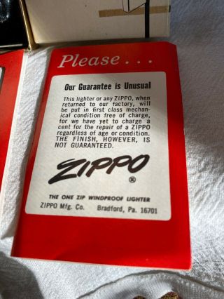Vintage Zippo Slim Lighter 1610 High Polish 1960’s 3