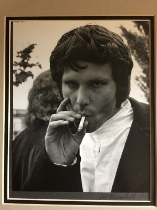 Jim Marshall - Photograph,  Vintage Print,  Jim Morrison,  Signed,  Stamped,  Dated