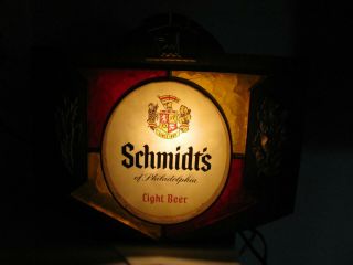 Vintage Schmidt’s Light Beer Lighted Beer Sign 2