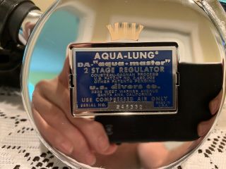 Vintage Us Divers Aqualung Da Aquamaster Double Hose Regulator/new Old Stock