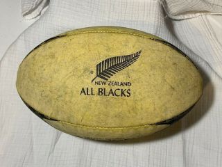 Vintage Adidas Zealand All Blacks Rugby Ball - Torpedo Practice