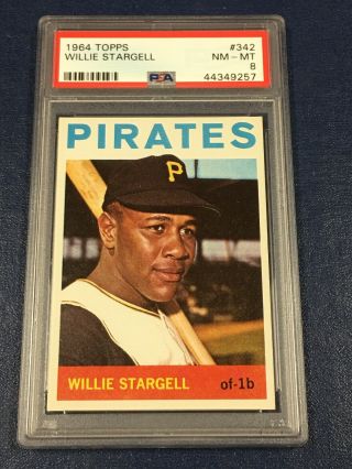 1964 Topps Willie Stargell Pittsburgh Pirates 342 Psa 8