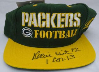Reggie White Autographed Signed Green Bay Packers Hat Beckett Bas A08457