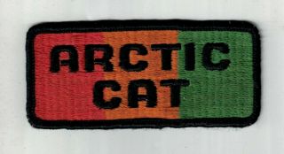 Vintage 1970s Un - Arctic Cat Snowmobiles Patch Var 2