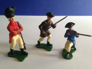 3 Britains Vintage American Revolutionary War Toy Soldiers 0289