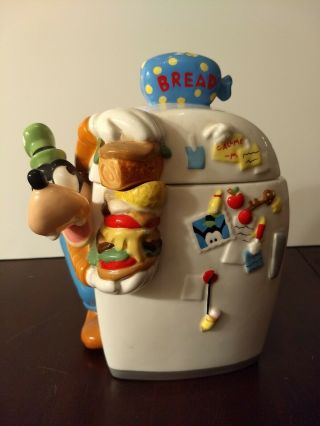 Vintage Disney Goofy Refrigerator Cookie Rare Hard To Find Talking Cookie Jar