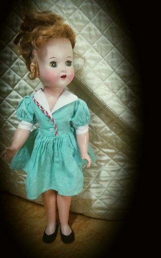 Vintage 1950s 18 Inch Hard Plastic Walker Doll