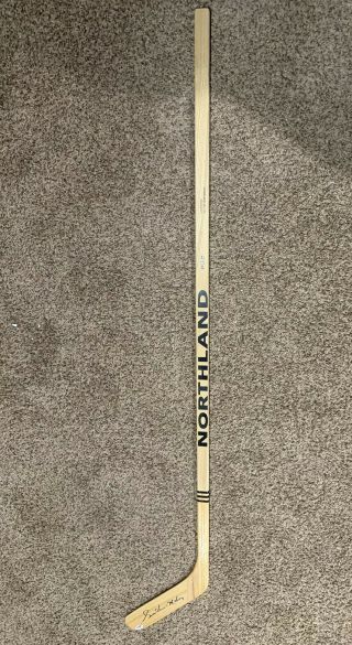 Gordie Howe Autographed Northland Hockey Stick With Psa