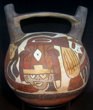 Pre - Columbian Nazca Double Spouted Vessel