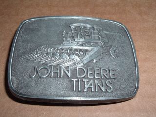 Vintage John Deere Titans Tractor Belt Buckle