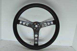 Vintage Ratrod 13.  5 " Ford Classic Grant Steering Wheel Black 3 Spoke Black