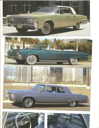 1964 1965 1966 Imperial 12 Pg Color Article Lebaron Crown