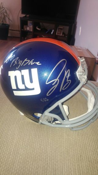 York Giants Saquon Barkley Autographed Helmet