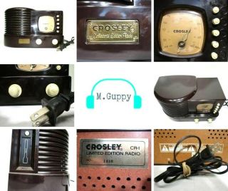 Vtg Crosley Cr - 1 Collectors Edition Vintage Am/fm Radio & Cassette Player Stereo