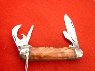 Vintage Hammer Brand Usa 3 - 3/4 " Camping Scouts Camp Scout Knife