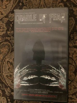 Cradle Of Fear Vhs - Vintage Horror Movie - Cradle Of Filth Dani Filth