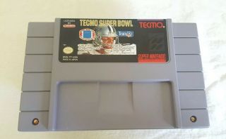 Nintendo Tecmo Bowl NFL Authentic Vintage 1993 Game 2