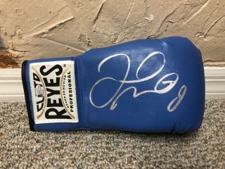 Floyd Mayweather Signed Auto Blue Cleto Reyes Boxing Glove Beckett Witnessed