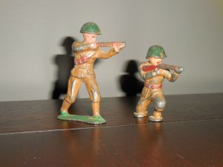 Vintage Miniature Military Toy Soldiers Army Men Lead/cast Iron/metal Figures