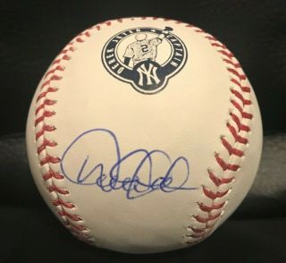 Derek Jeter Signed Retirement Logo Baseball Autographed Auto