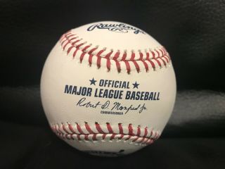 Derek Jeter Signed Retirement Logo Baseball Autographed AUTO 2