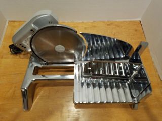 Vintage Rival Chrome Electric Meat Cheese Food Slicer Model 1101E/7 2