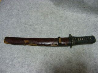 Japanese Samurai Sword Tanto With Koshirae Tsuba Tsuka Po 9c - 16