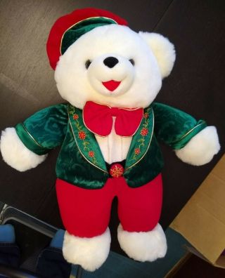 Vintage Collectible 2001 Christmas Snowflake Teddy Bear 22 "