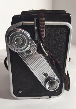 Vintage Kodak Duaflex IV Box Camera Kodet Lens w/Strap 620 Film 2