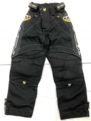 Vintage Xsv Black Adjustable Sz 24 - 28 Paintball Pants