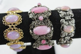 10 x Vintage CZECH FILIGREE JEWELLERY inc.  Peking Glass Bead Necklace,  Earrings 2