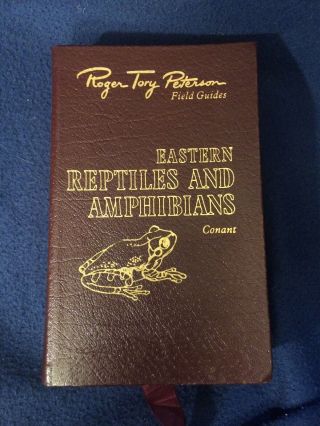 Eastern Reptiles And Amphibians By Roger Tory Peterson Field Guide 50th Leather