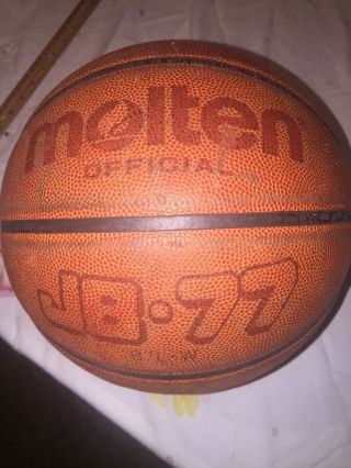 Vintage 1996 Molten Jb77 Fiba Leather Basketball.  Official 96 Olympic Games Ball