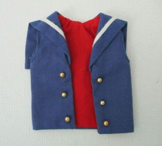 Vintage Barbie: Skipper 1918 Ship Ahoy Blue Sailor Vest
