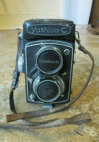 Vintage Yashica - C Tlr Twin Lens Reflex Film Camera