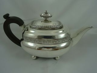 Smart George Iii Solid Silver Tea Pot,  1810,  520gm