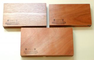 3 PADRON CIGAR BOXES Empty ALL WOOD Crafts Purse Guitar Storage 2000 3000 7000 3