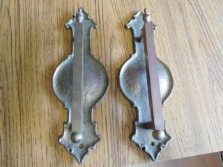 Antique Vintage Matching Brass Large 12 " Door Pulls Handles