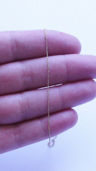 Vintage 14k Yellow Gold Chain Link Necklace 585
