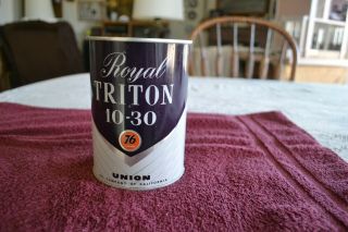 Vintage Union Oil Co Royal Triton Motor Oil Can